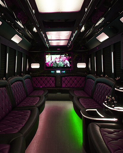 sound system on party bus